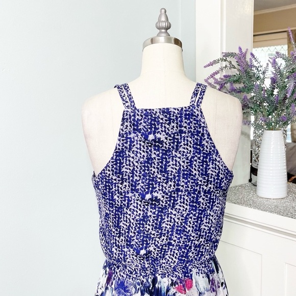 Maurices Floral Maxi Dress Blue Purple Flowers Small - Picture 7 of 11